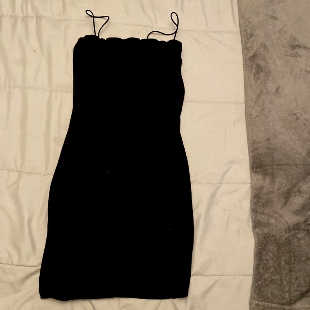 Black short dress